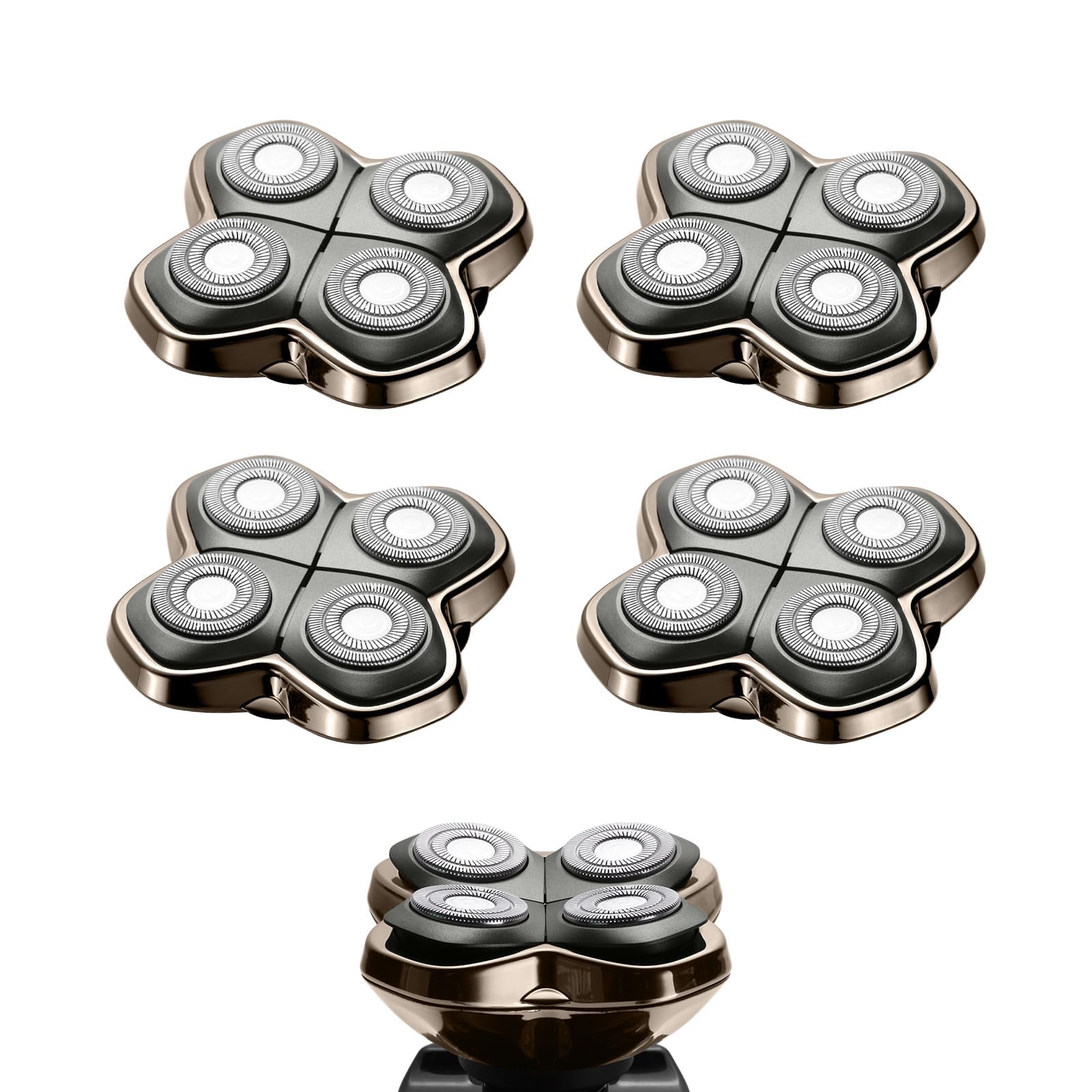 Shaver PRO 4 Head Replacement Blade for Skull shaver, 4 Pcs