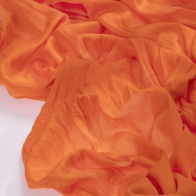 Socomi 10-Piece Orange Cheesecloth Table Runner - 120 Inch Boho Rustic Decor for Weddings & Events