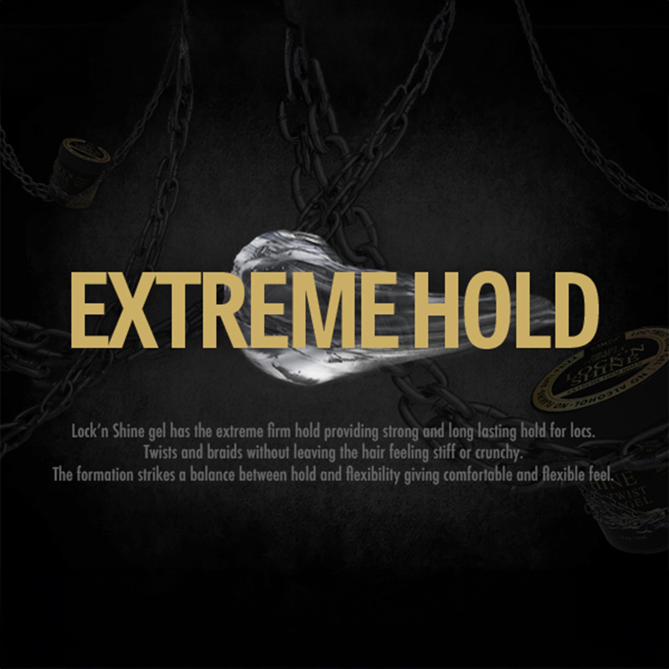 Braid Formula Lock'n Shine - Extreme Firm Hold (8oz/236ml) for Locs, Twists, Braids | High Shine, Long-lasting, Anti-Frizz | Infused with Vitamin B for Strength and No Flaking or Breakage