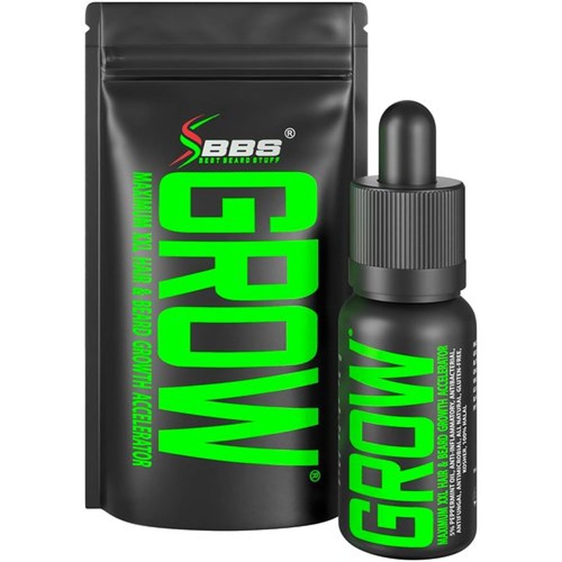 Skiennix Beard Growth Serum - Maximum XXL Oil for Men - Thickens & Fills Patches - Facial Hair & Scalp Treatment