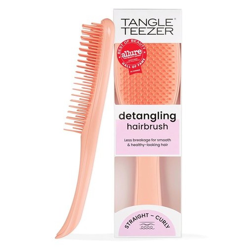 Tangle Teezer Ultimate Detangler Brush - Eliminates Knots & Reduces Breakage for Wet & Dry Hair | Apricot