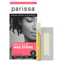 Parissa Face & Lip Wax Strips — Facial Hair Removal for Upper Lip, Chin & Jawline | Gentle for Sensitive Skin | Ready-to-Use, No Heat | 20 Strips (10 x 2)