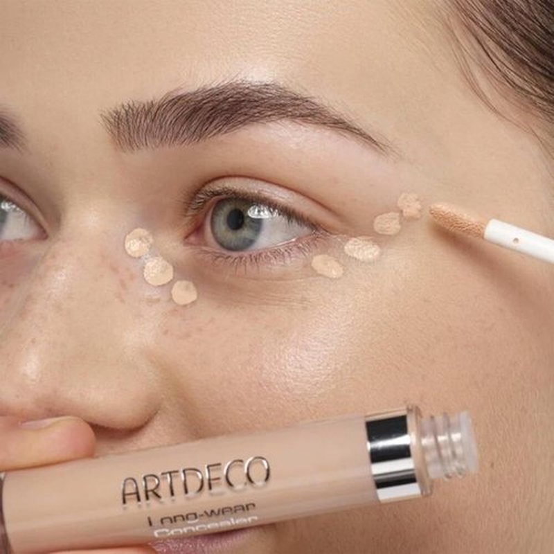 ARTDECO Waterproof Concealer - Soft Peach - Full Coverage & Matte Finish for Dark Circles - 0.24 Fl Oz