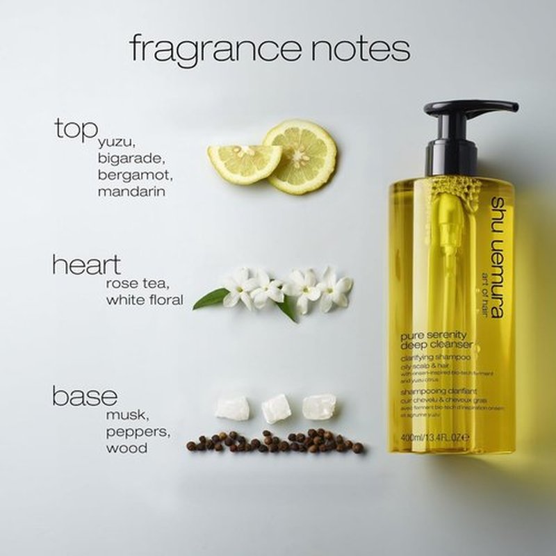 Shu Uemura Art of Hair Pure Serenity Clarifying Shampoo - Removes Dirt & Oil Buildup | 13.4 Fl Oz