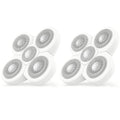 Compatible with Freebird Shaver for Women Replacement Blades White,5-Blade Rotary Refill Compatible with Freebird FlexSeries Electric Razor for Women,Waterproof,2Pack.