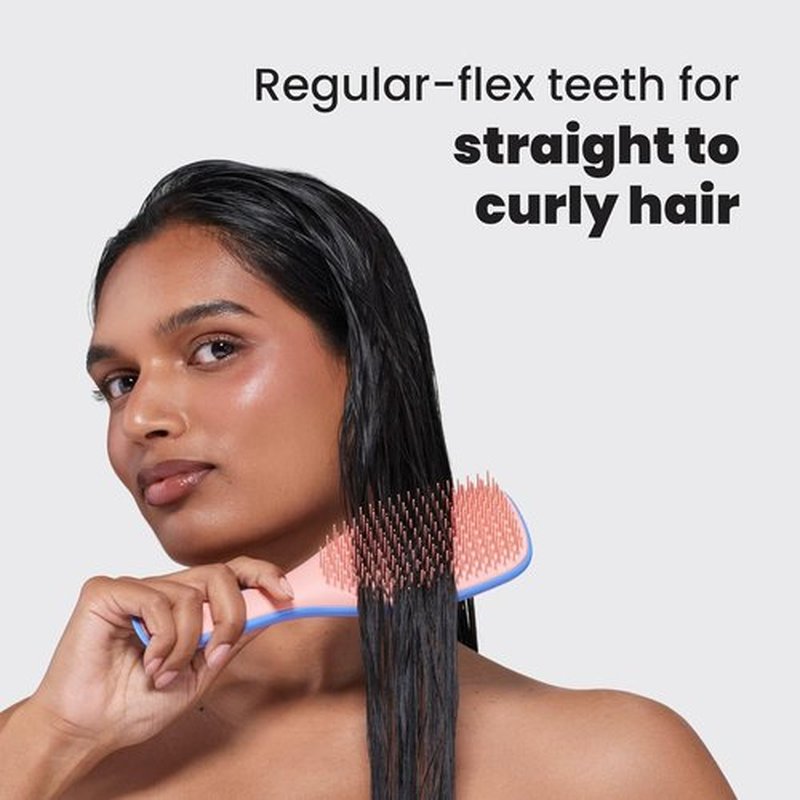 Tangle Teezer Ultimate Detangler Brush - Eliminates Knots & Reduces Breakage for All Hair Types | Apricot Blaze