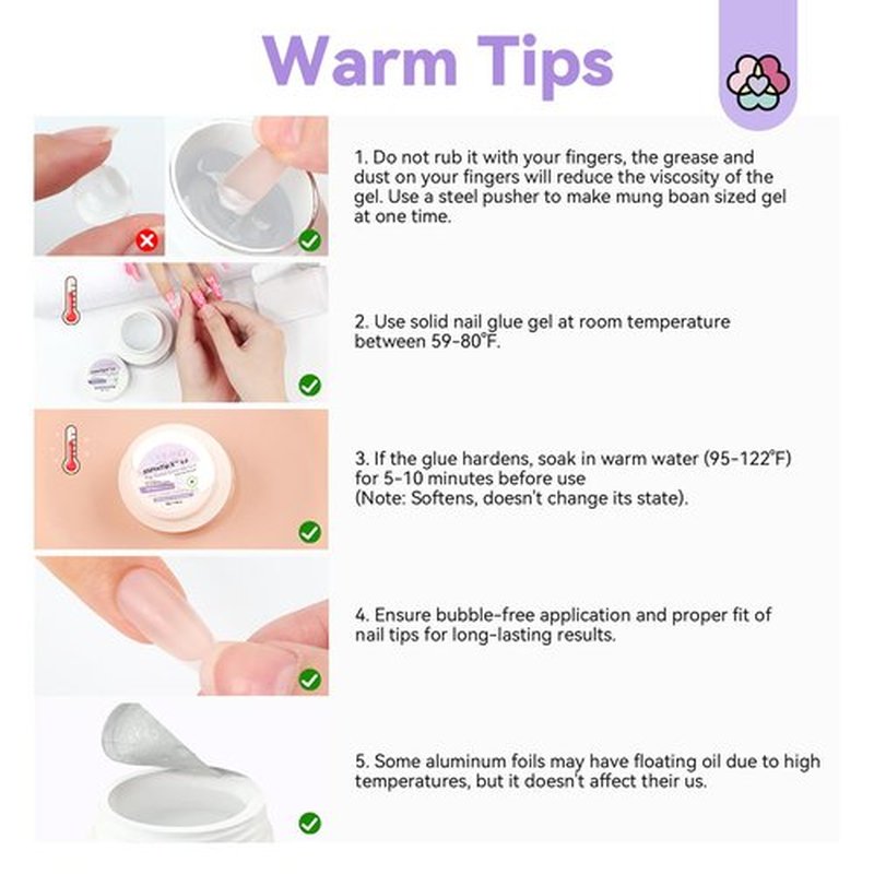 SAVILAND 30g Solid Nail Glue Gel: 30-Day Long Wear 2026 Gel Nail Glue Solid Gel Strong Adhesive for False Tips 3D Sculpture U V Nail Enthusiasts Home DIY