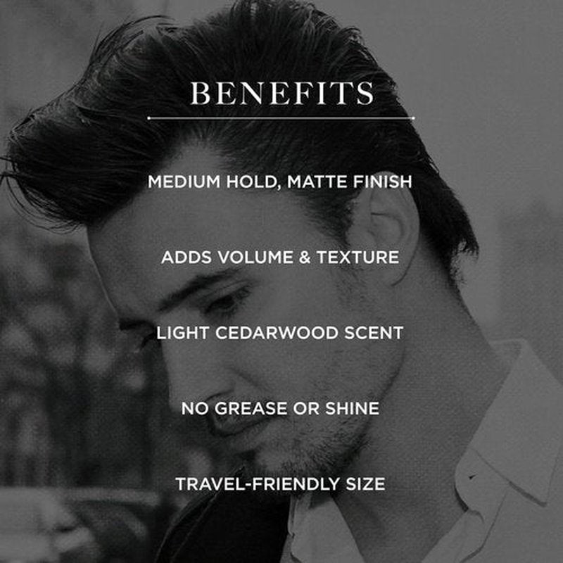 Caswell-Massey Hair Pomade - Matte Finish Styling for All Hair Types | Strong Hold & Volume, 1.9 Oz