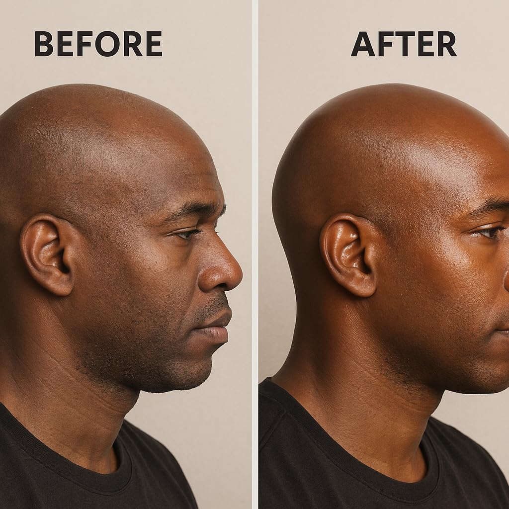 Bald Head Moisturizer. Soothes and Conditions the Scalp. Creamy Balm Gives Scalp a Youthful Appearance with 24 Hour Protection. Board Room Scent.