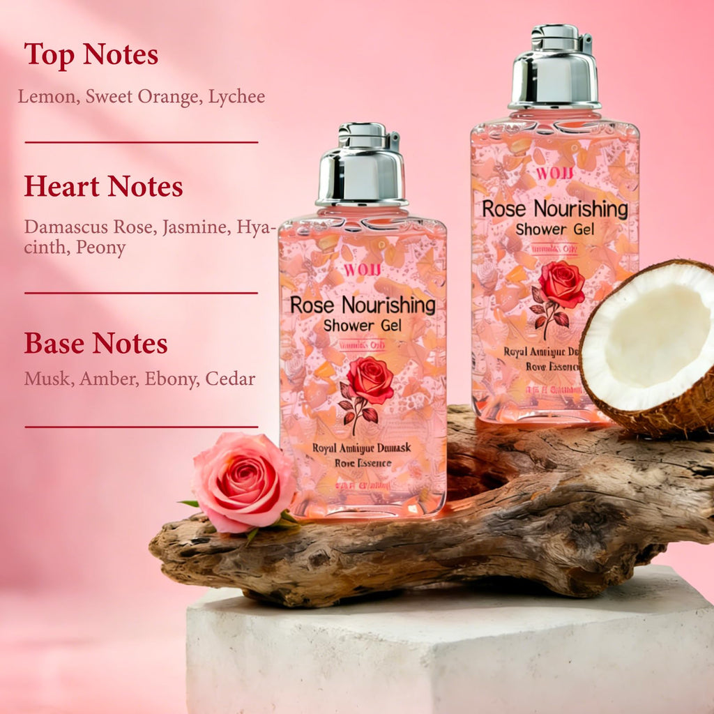 Rose Elixir Body Wash for Women - Gentle Moisturizing Shower Gel with Triple Rose, Nourishing Cleanser, 6.76 oz (2)