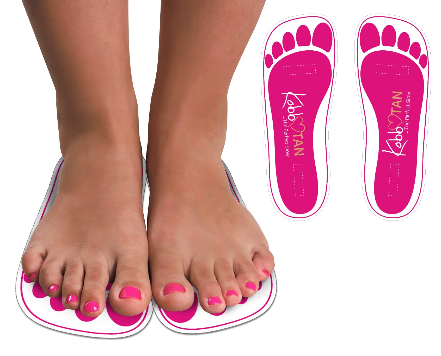 150 Pairs(300feets)Spray Tan Feet Pads Disposable & Economic Pink Feet pads for Spray tanning,Use in Tanning booth,Sunless Tanning at Home or Beauty Salon-Non Slip-Comfortable-Hygienic-Ultra Bronzing