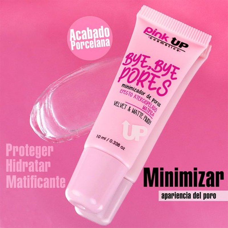 PINK UP Bye Bye pore Minimizer of pores | Make Up | Primer | Pore Minimizer | Smooth and uniform skin | Matte effect free of anti-aesthetic shine | Maximum hydration