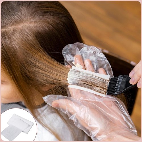Skiennix 120 Pcs Hair Perm End Papers - High Temperature Resistant Curling Sheets for Salon Use