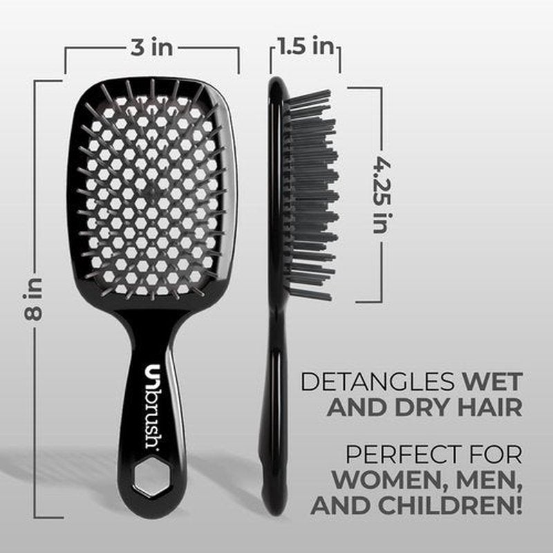 FHI Heat UNbrush Detangling Brush - Pain-Free Brushing for All Hair Types | Lightweight, Anti-Static Bristles