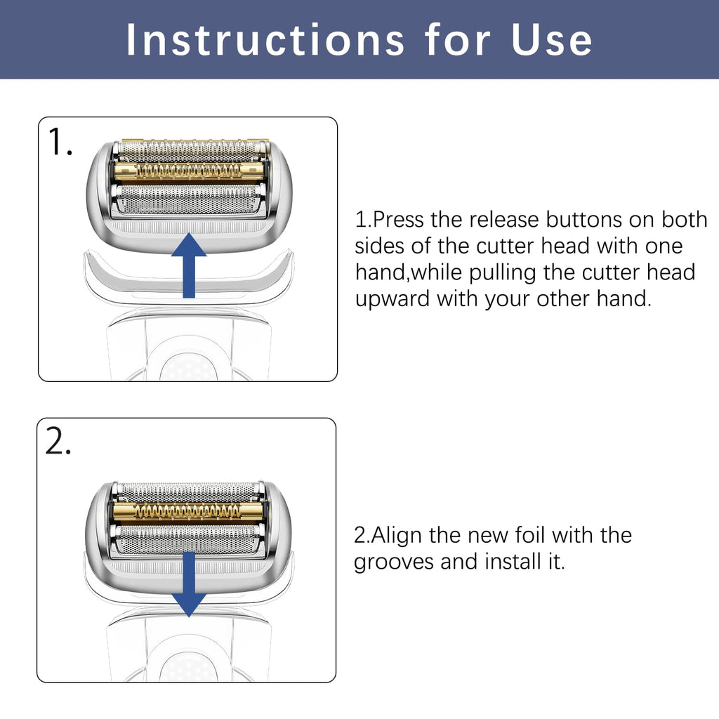 94M Series 9 Electric Shaver Replacement Head Compatible with S9, for All Series 9 & Series 9 Pro Electric Razors 9290cc, 9291cc, 9370cc, 9293s, 9385cc, 9390cc, 9330s, 9296cc, 9260s