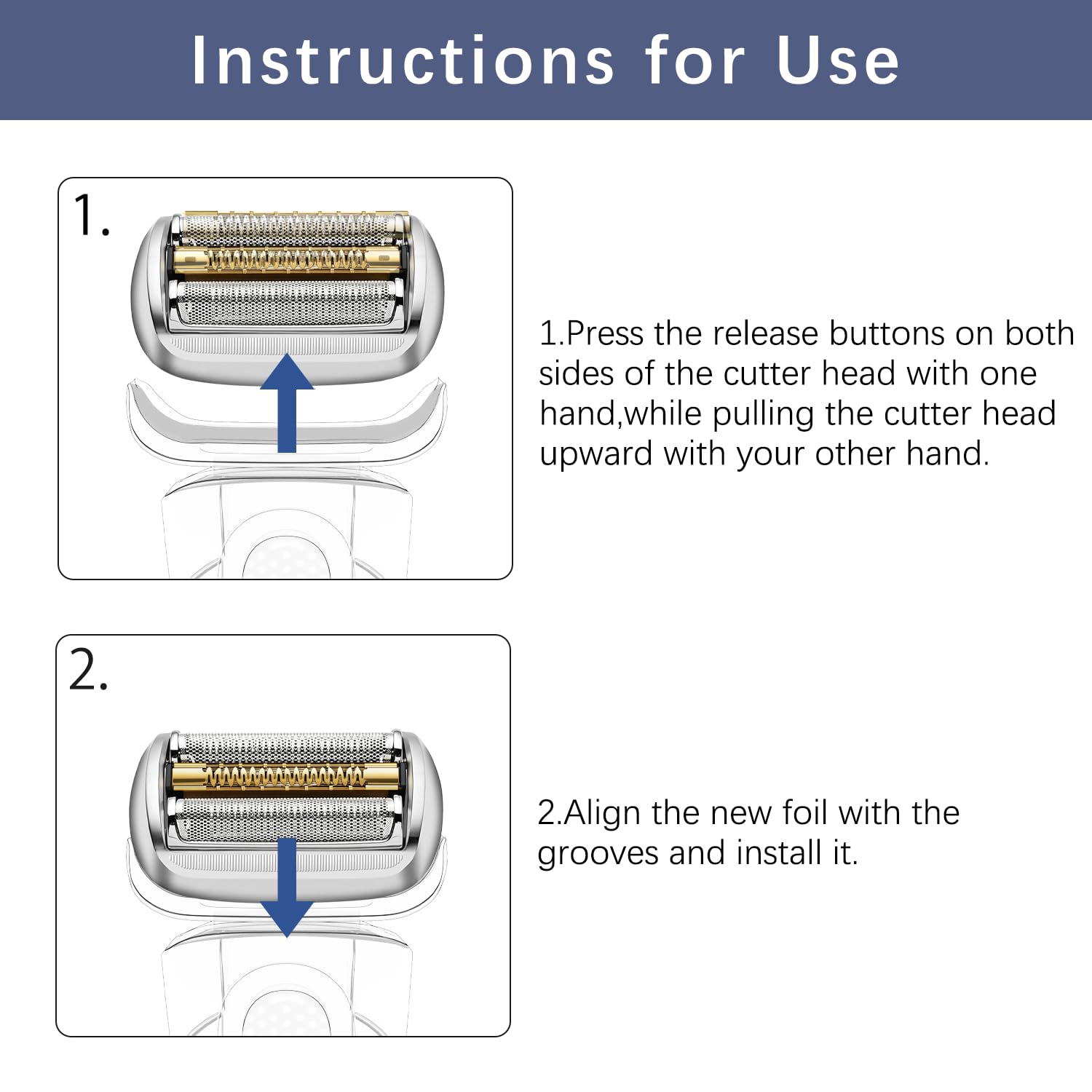 94M Series 9 Electric Shaver Replacement Head Compatible with S9, for All Series 9 & Series 9 Pro Electric Razors 9290cc, 9291cc, 9370cc, 9293s, 9385cc, 9390cc, 9330s, 9296cc, 9260s