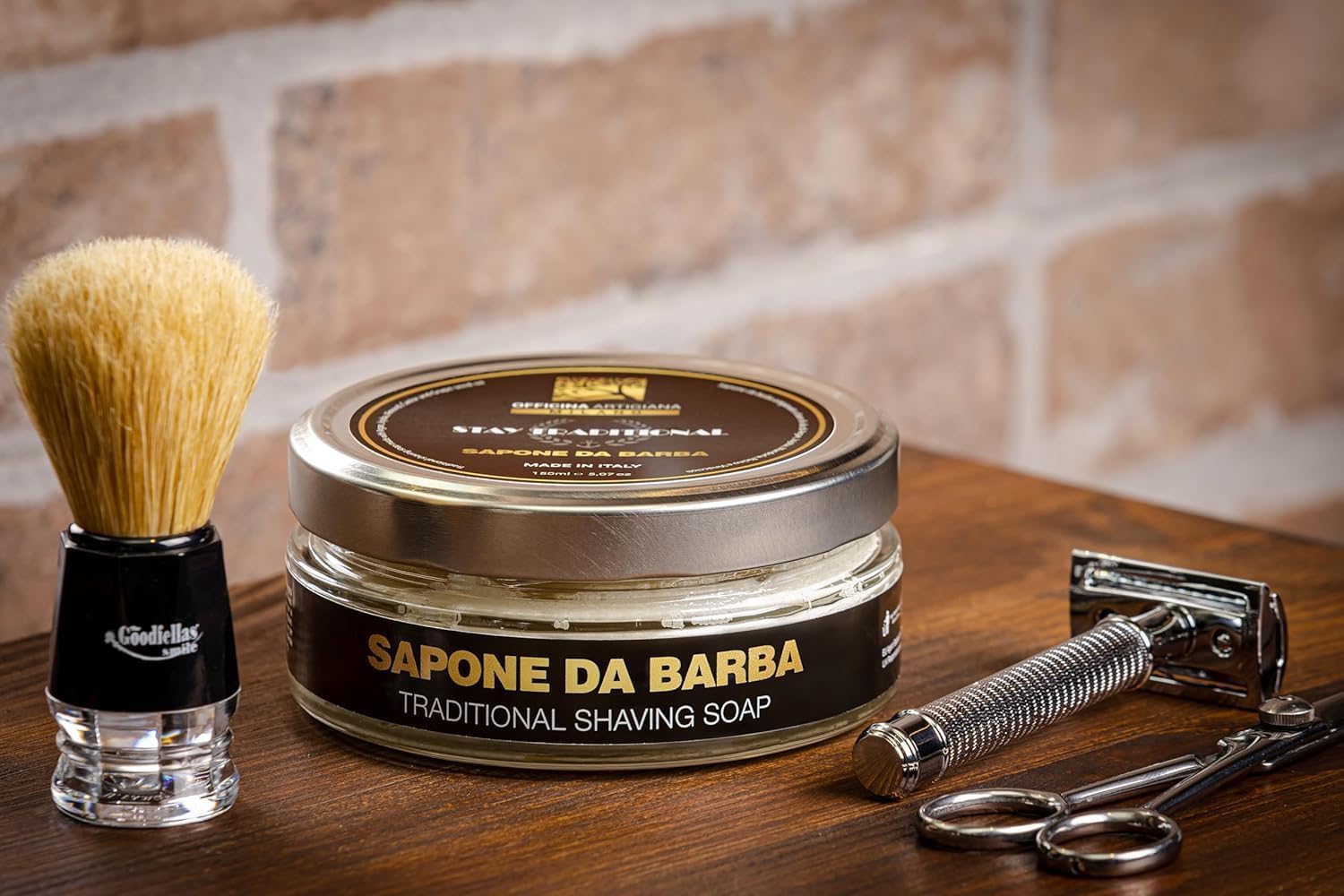 Officina Artigiana Stay Shaving Soap, Made in Italy, 150 ml