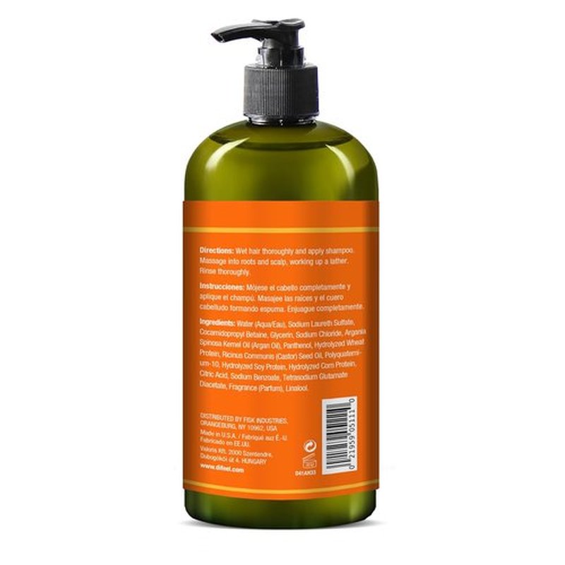 Difeel Argan Hydrating Shampoo - Natural Sulfate-Free Argan Oil Formula | 33.8 oz for Nourished Hair