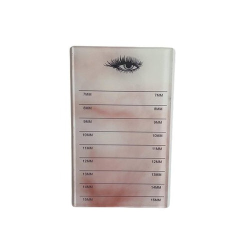 10 Layers Acrylic Eyelash Storage Box,Eyelash Holder Extension Tool,Makeup Organizer False Eyelashes Glue Pallet Holder, Grafting Eye lashes Close-Packed Display with 10 Pallets (Yellow Marble)