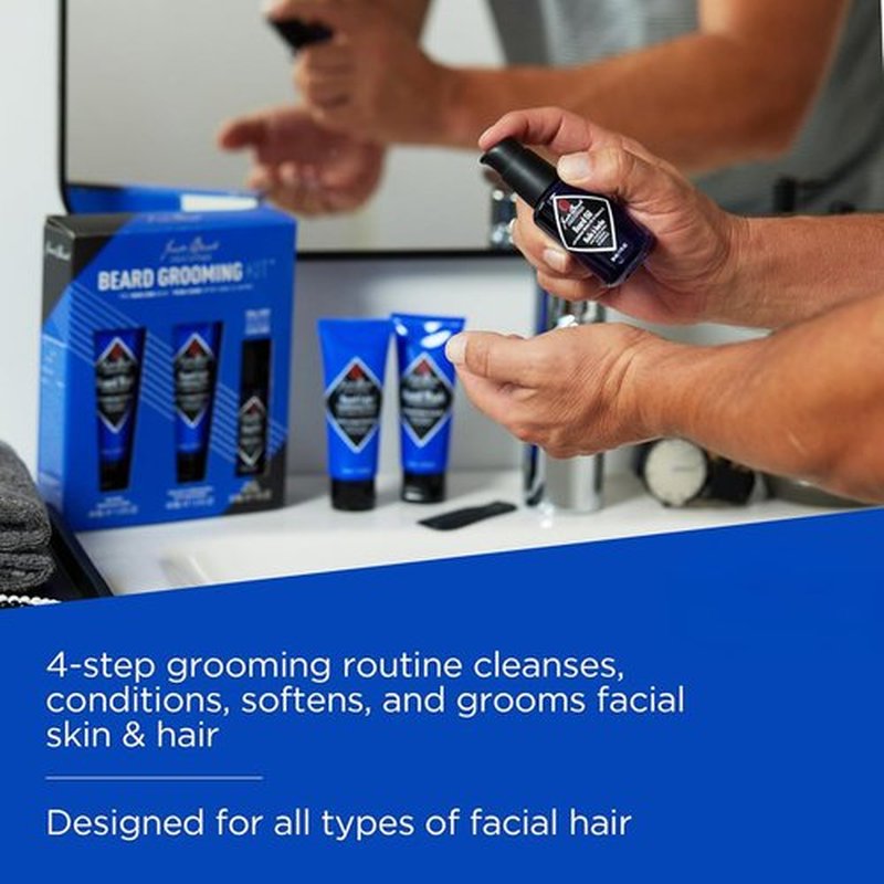 Jack Black Beard Grooming Kit - Ultimate Care for a Well-Maintained Beard | All-In-One Set