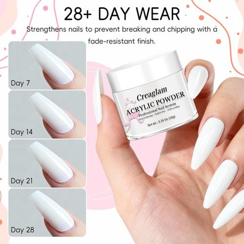 Skiennix Acrylic Nail Powder Set - 24 Vibrant Colors for Professional Nail Art & 3D Sculpting | No Lamp Needed, Long-Lasting