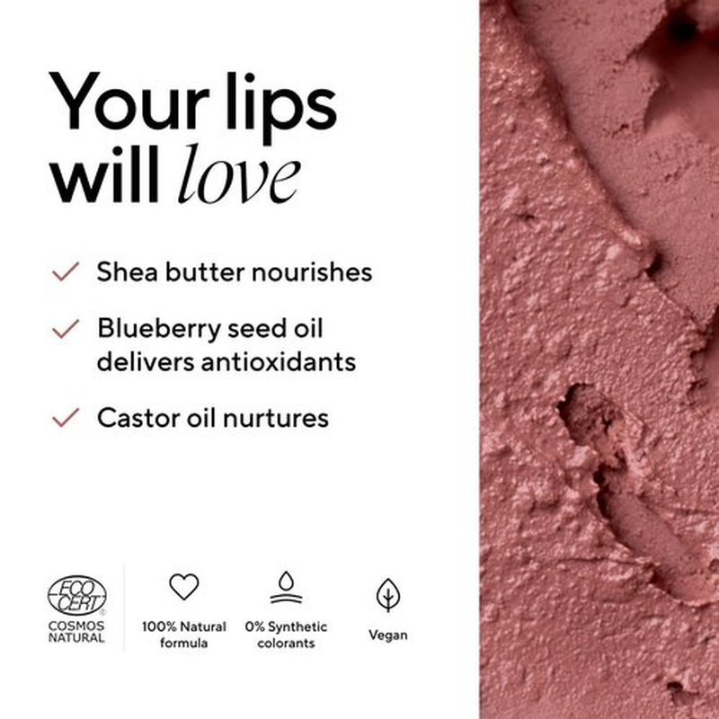 Madara DAZZLE NIGHTS 3.8g (#501 FLATTERY) - Nourishing & moisturizing with shea butter & vitamins C+E – intense color, soft feel, natural shine (Flattery)