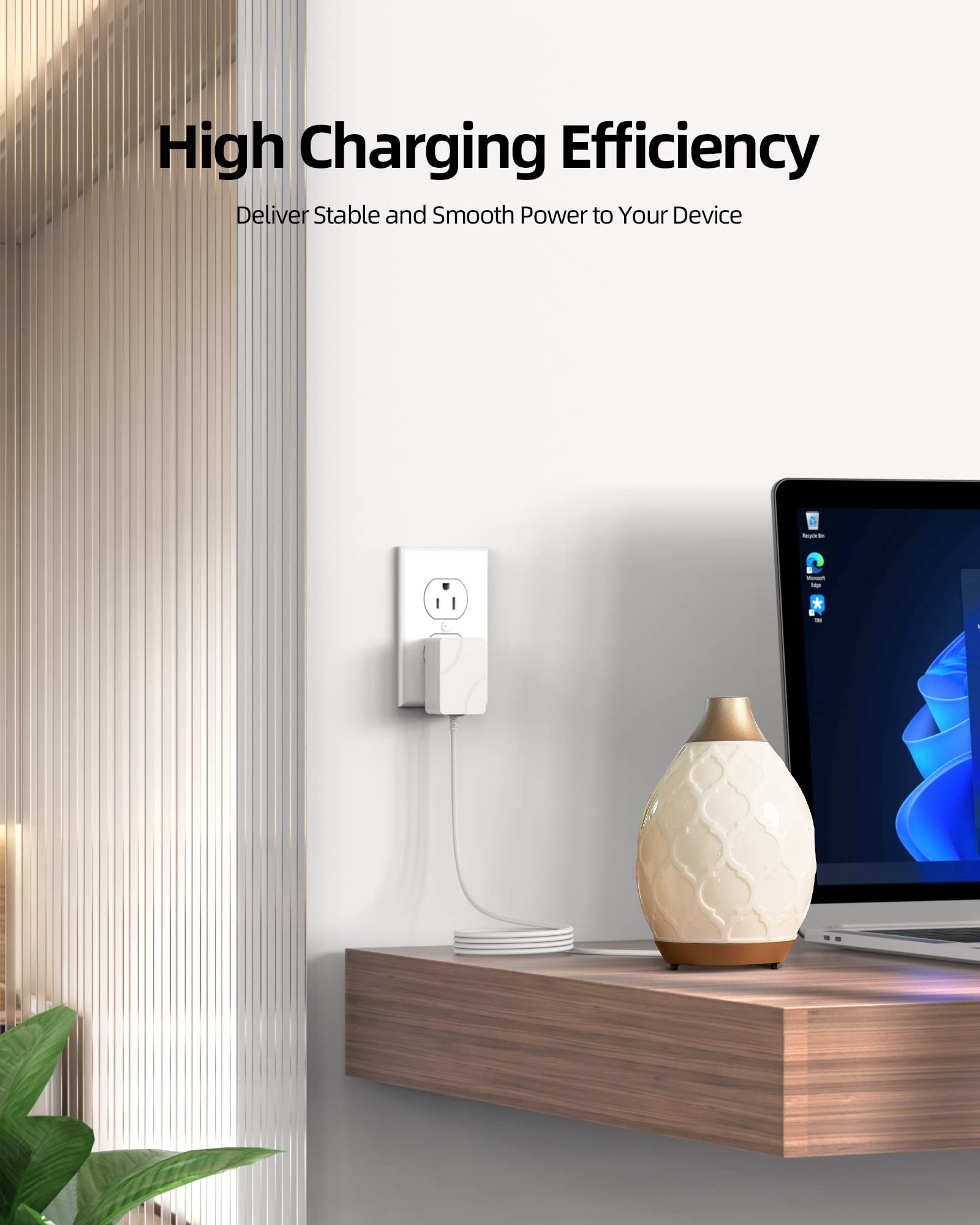 24V 0.65A UL Listed Power Adapter Cord Replacement for Young Living Dewdrop, Essential Oil Diffuser, Aroma Diffuser Humidifier, Aromatherapy, InnoGear, ASAKUKI, Now Foods Humidifier AC Charger Supply