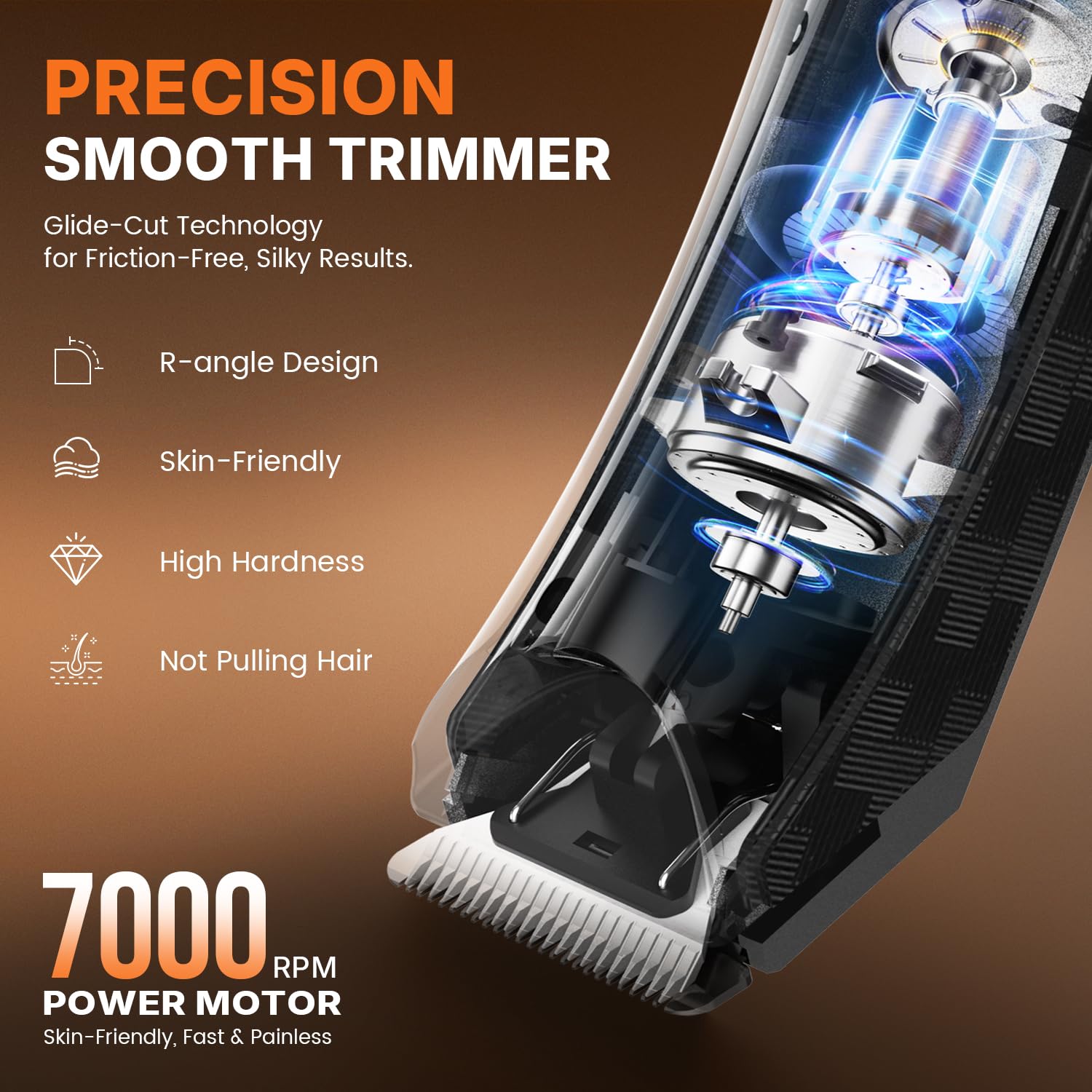 PRITECH Electric Body Hair Trimmer - Waterproof Mens Groin Hair Trimmer Ball Shaver USB Recharge Dock Body Grooming Kit with Ceramic Blade Male Hygiene Razor (Drak Gray)
