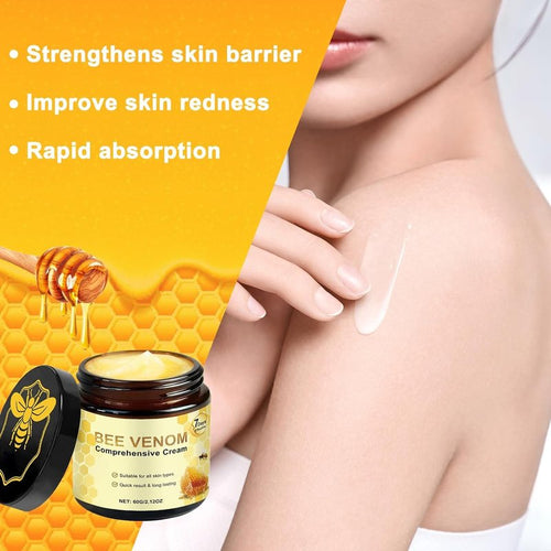 2PCS Bee Venom Skin Treatment Cream, New Bee Venom Comprehensive Cream for Body and Face, Natural Skin Moisturizer, Repairing and Moisturizing