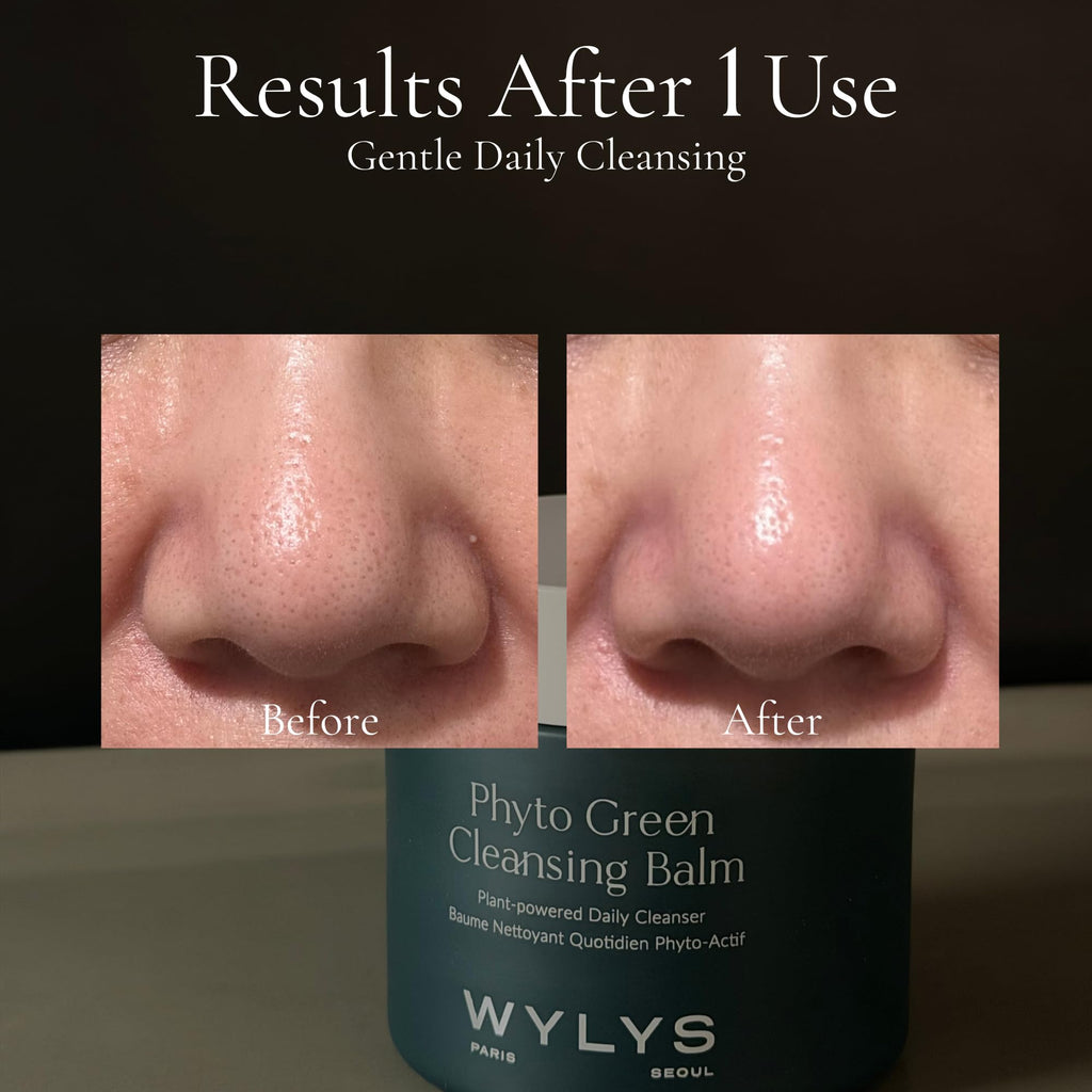 WYLYS Korean Green Cleansing Balm Makeup Remover All Natural K Beauty | Gentle Daily Face Cleansing Balm for Dry Skin | Jojoba, Babassu, Apricot, Green Tea Oil & More