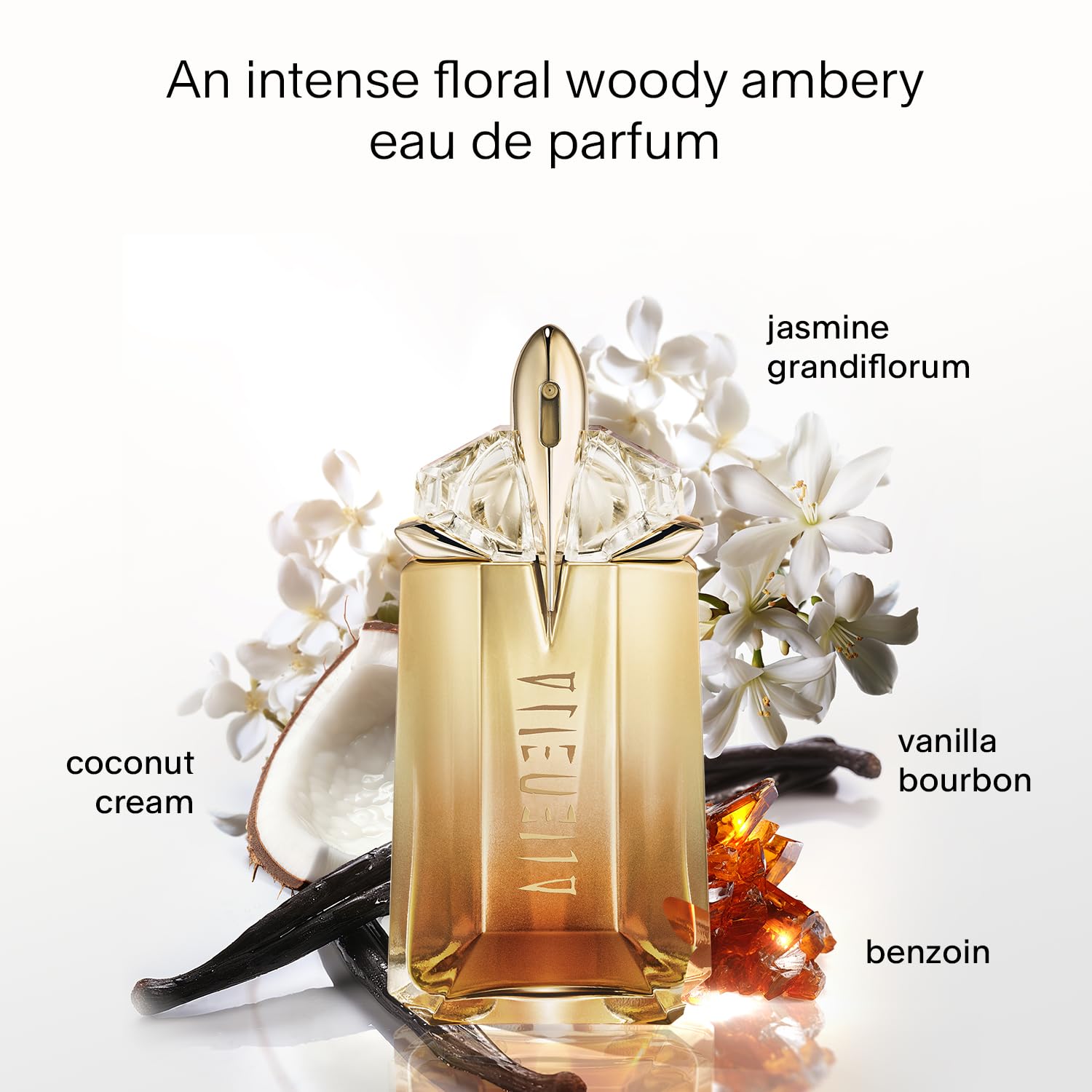 Mugler Alien Goddess Intense - Eau de Parfum - Women's Perfume - Floral & Woody - With Bergamot, Jasmine, and Vanilla - Long Lasting Fragrance - 3.0 Fl Oz