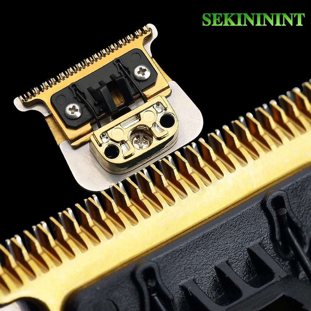 SEKINININT FX707 Premium Replacement Trimmer Blade for BaByliss PRO FX787 & FX726 Outlining Hair Trimmers and LoPROFX Trimmer. Also Compatible with BaBylissPRO Barberology Trimmer Blade FX707. (Gold)