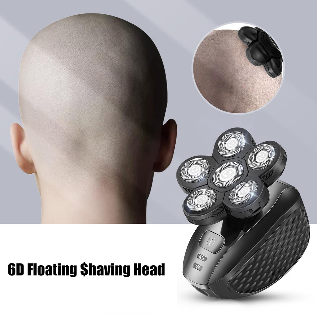 6 Head Shaver Replacement Razor Heads for Many Brands Bald Men's Electric Foil Shaver Replacement,Universal Shaver Replacement Blades for Electric Razor for Men Bald and Face,3Pack