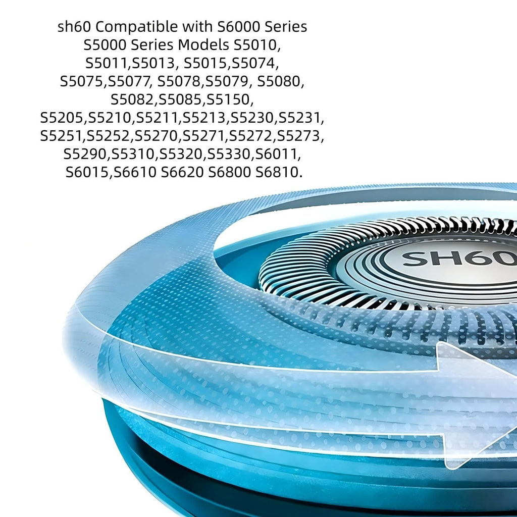 SH60 Replacement Shaver Heads Compatible with Philips Norelco 6000 Series