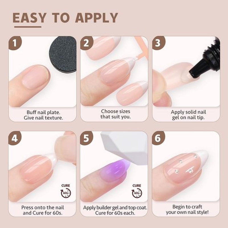 150 Pcs White French Tip Press on Nails Medium Square Fake Nails Full Cover False Nails White Tip Glue on Nails Press Ons Reusable Coffin Acrylic Artificial Stick on Nail for Women Manicure