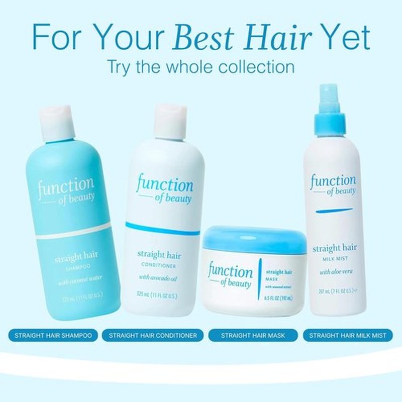 Function of Beauty Leave-In Hair Conditioner - Sulfate-Free Treatment for Volume & Shine - Anti-Frizz, Lightweight & Hydrating
