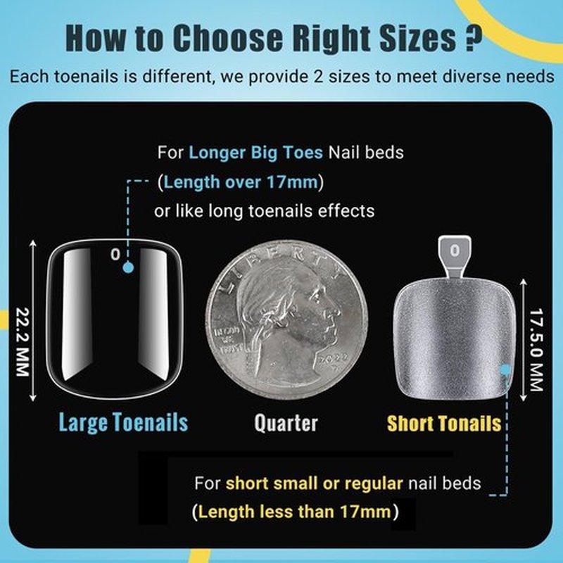 Clear Press on Toenails Short with Nail Glue Kit, SINOKAME Full Cover No File Matte Gel Toe Nail Tips for Regular &Small Toenail Beds Short Lengths, 300 Pcs 15 Inclusive Sizes for up to 10 Pedicures