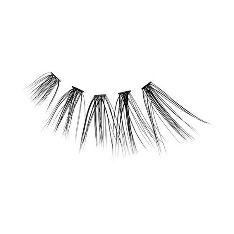 BeBlinky False Eyelashes, Lash Extension Kit 07, 9mm-16mm, Narrow Band, Easy to Apply and Remove, No Damage to Natural Eyelashes, 120 Lash Clusters - Wispy