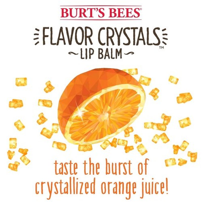 Burt's Bees Lip Balm - 100% Natural Sweet Orange Flavor with Beeswax & Fruit Extracts - 1 Tube