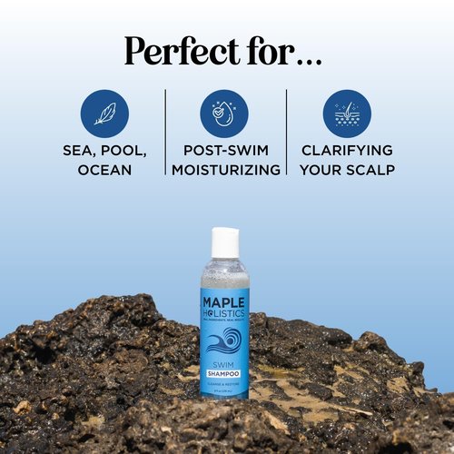 Skiennix After Swim Shampoo - Chlorine Removal Formula for Kids & Adults with Tea Tree & Rosemary Oils | Replenishing Care