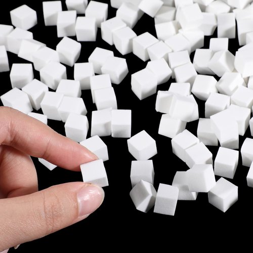 400 PCS Mini Nail Sponges Nail Art Sponge for Gradient Nails Design Square Nails Sponge Applicators for Professional Salon and Home Use