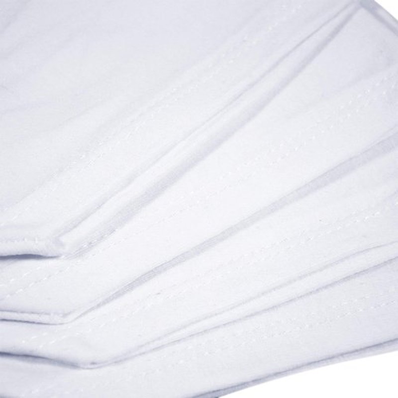 Eurow Moisturizing Cotton and Spandex Therapy Socks for Softening Dry Feet, Deep Hydration, and Spa-Like Skin Care Treatment, Perfect for Cracked Heels and Rough Skin, 2-Pair Set, White