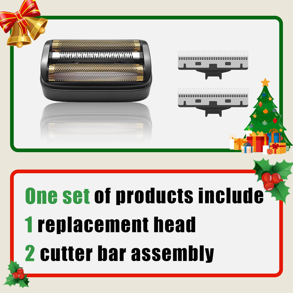 Shaver Replacement Foil & Inner Cutters for Andis 17300, Black, 1 Pack