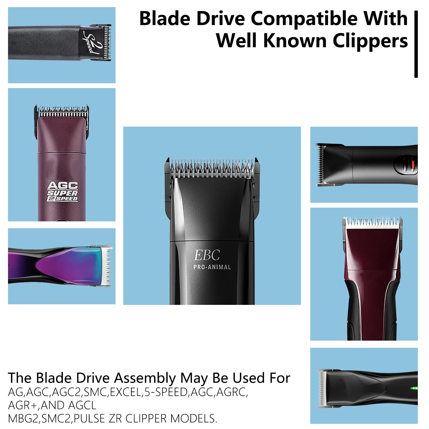 ANYSONIC 4PCS Blade Drive Assembly Lever Replacement Blade for andis pet Clipper