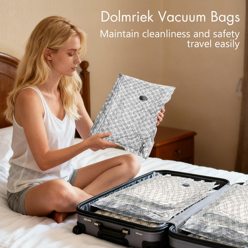15pcs Vacuum Seal Bags for Clothing Travel, Cordless Pump, Carry-on Size Compression Packing Bags, 4000Pa Suction & 2000mAh Battery, Vacuum Storage Bags for Clothes, Luggage, Suitcase, Space Saver