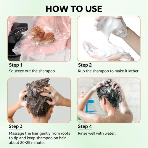 JUANCHI Dark Brown Hair Dye Shampoo 3 in 1, 150ML Hair Dye Shampoo for Women Men