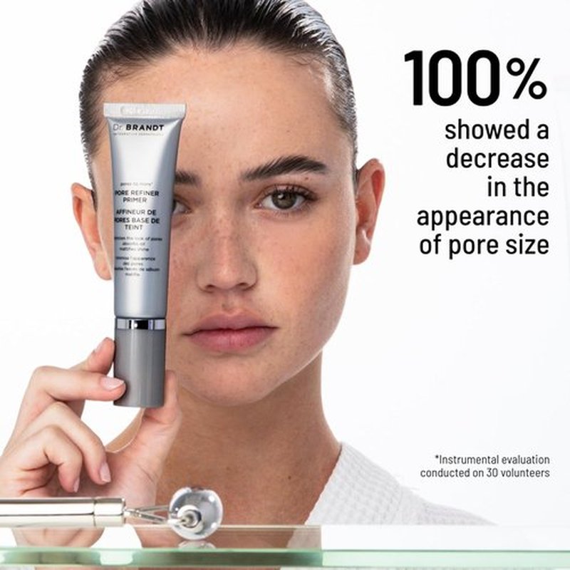 Dr. Brandt Pores No More Primer - Instantly Minimizes Pores, Absorbs Oil & Mattifies Shine - 0.5 fl oz, Set of 2