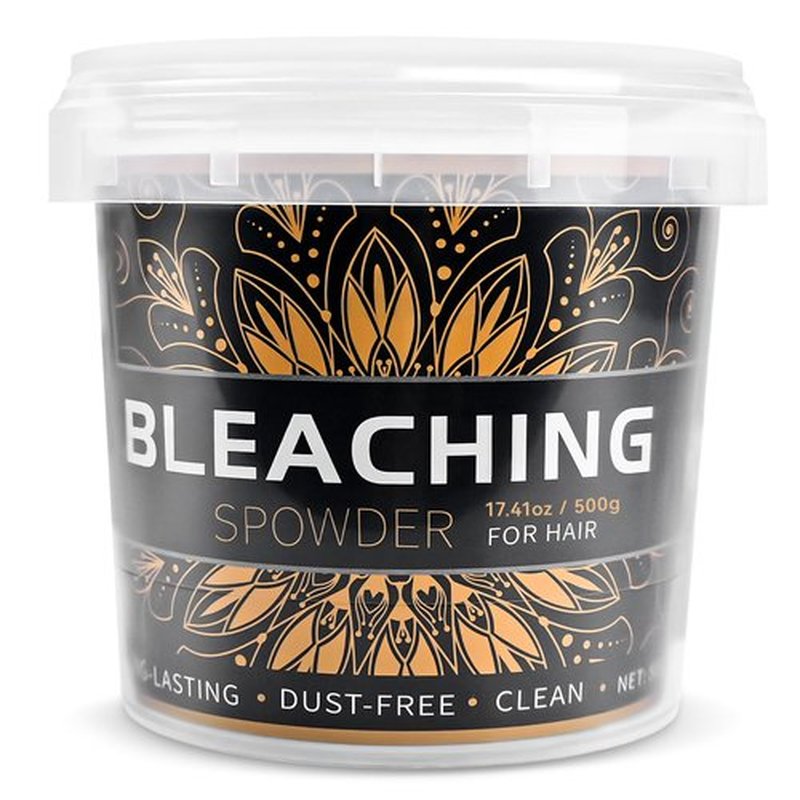 Hair Bleach 500g / 17.41oz, Large Capacity Salon Grade Bleach for Hair, Mild Bleach Powder Quickly Remove Hair Color, Refreshing Create Fashionable Styling