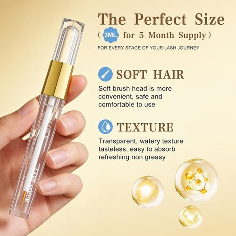 Skiennix Eyelash Growth Serum - Peptide-Infused Formula for Thicker, Fuller Lashes | 3 mL