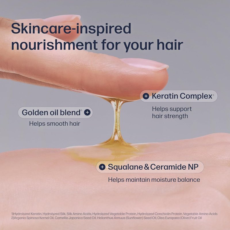 UNOVE Silk Oil Essence Hair Serum - Nourishing Lightweight Oil for Dry, Frizzy Hair | 70ml/2.4fl.oz
